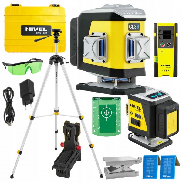 NIVEL SYSTEM LASER KRZYŻOWY 3D NIEBIESKI CL3B WALIZKA + STATYW SJJM1EX CLS4 NIVEL SYSTEM LASER KRZYŻOWY 3D NIEBIESKI CL3B WALIZKA + STATYW SJJM1EX CLS4