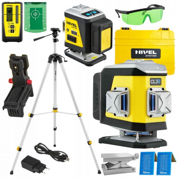 NIVEL SYSTEM LASER KRZYŻOWY 3D NIEBIESKI CL3B WALIZKA +STATYW SJJM1EX RD800 NIVEL SYSTEM LASER KRZYŻOWY 3D NIEBIESKI CL3B WALIZKA +STATYW SJJM1EX RD800