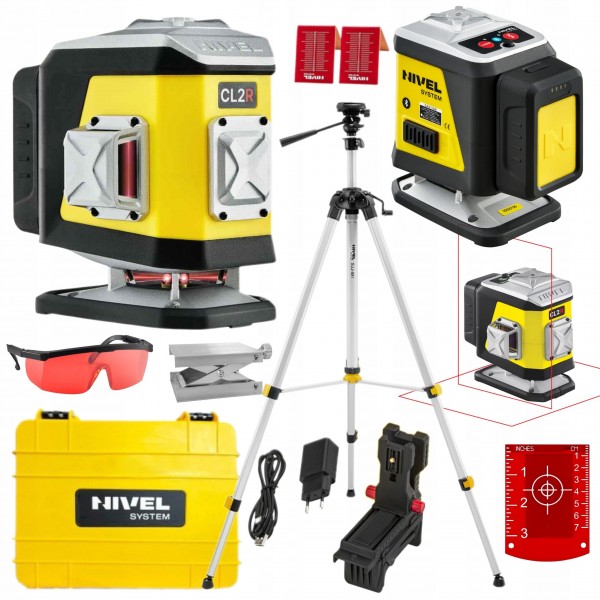 NIVEL SYSTEM LASER KRZYŻOWY CZERWONY CL2R WALIZKA +AKCESORIA STATYW SJJM1EX NIVEL SYSTEM LASER KRZYŻOWY CZERWONY CL2R WALIZKA +AKCESORIA STATYW SJJM1EX