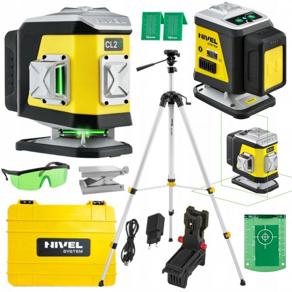 NIVEL SYSTEM LASER KRZYŻOWY ZIELONY CL2G WALIZKA +AKCESORIA STATYW SJJM1EX NIVEL SYSTEM LASER KRZYŻOWY ZIELONY CL2G WALIZKA +AKCESORIA STATYW SJJM1EX