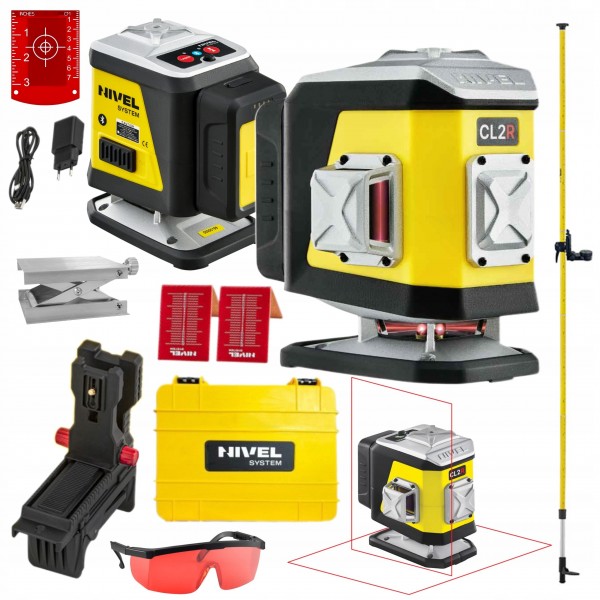 NIVEL SYSTEM LASER KRZYŻOWY CZERWONY CL2R WALIZKA +AKCESORIA TYCZKA LP-36 NIVEL SYSTEM LASER KRZYŻOWY CZERWONY CL2R WALIZKA +AKCESORIA TYCZKA LP-36