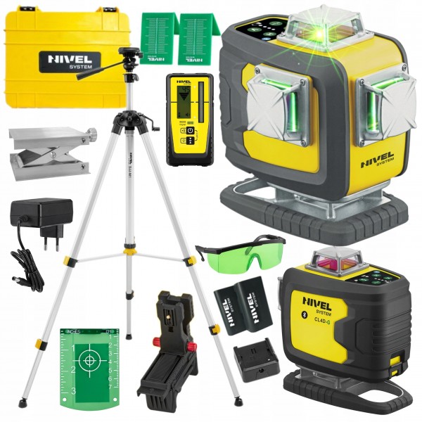 NIVEL SYSTEM LASER KRZYŻOWY 4D ZIELONY CL4D-G WALIZKA STATYW SJJM1EX RD800 NIVEL SYSTEM LASER KRZYŻOWY 4D ZIELONY CL4D-G WALIZKA STATYW SJJM1EX RD800