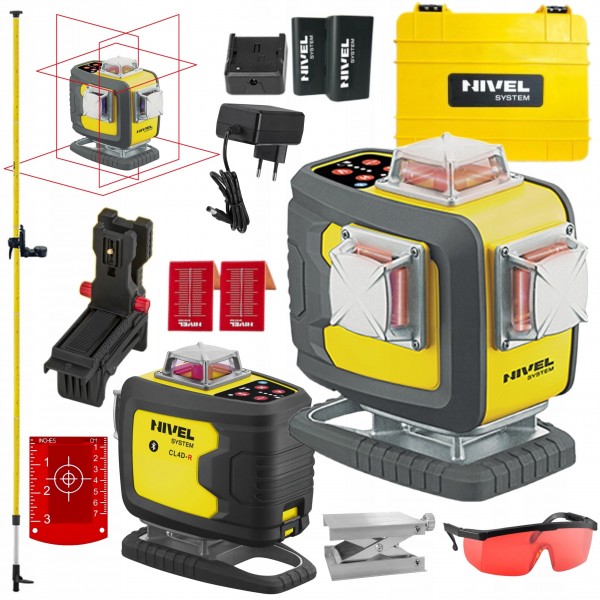 NIVEL SYSTEM LASER KRZYŻOWY 4D CZERWONY CL4D-R WALIZKA AKCES TYCZKA LP-36 NIVEL SYSTEM LASER KRZYŻOWY 4D CZERWONY CL4D-R WALIZKA AKCES TYCZKA LP-36