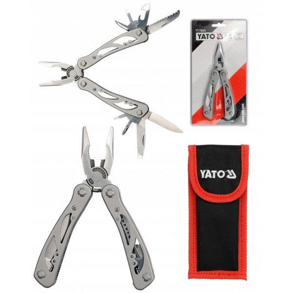 YATO NARZĘDZIE WIELOFUNKCYJNE MULTITOOL KOMBINERKI WIELOZADANIOWE YT-76043 YATO NARZĘDZIE WIELOFUNKCYJNE MULTITOOL KOMBINERKI WIELOZADANIOWE YT-76043