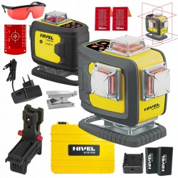NIVEL SYSTEM LASER KRZYŻOWY 4D CZERWONY CL4D-R WALIZKA AKCES STATYW SJJM1EX