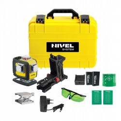 NIVEL SYSTEM LASER KRZYŻOWY 4D ZIELONY CL4D-G WALIZKA STATYW SJJM1EX RD800