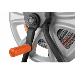 NEO WÓZEK NA WĄŻ OGRODOWY METALOWY DO 60m 1/2" +PROWADNICA WĘŻA 15-792