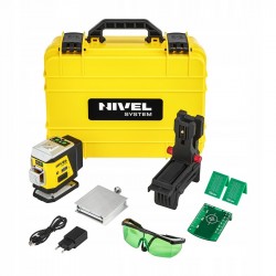 NIVEL SYSTEM LASER KRZYŻOWY 3D ZIELONY Bluetooth AKCESORIA WALIZKA CL3G