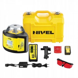 NIVEL SYSTEM NIWELATOR LASER OBROTOWY CZERWONY DIGITAL NL540R + SJJ32 LS24