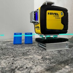 NIVEL SYSTEM LASER KRZYŻOWY 4D NIEBIESKI Bluetooth AKCESORIA WALIZKA CL4D-B