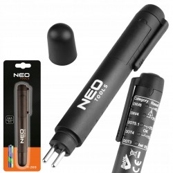 NEO TESTER PŁYNU HAMULCOWEGO DIODOWY LED do DOT3 DOT4 DOT5.1 ENV4 /6 11-269