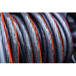 NEO WÓZEK NA WĄŻ OGRODOWY METALOWY DO 60m 1/2" +PROWADNICA WĘŻA 15-792