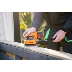 NEO SZLIFIERKA OSCYLACYJNA MIMOŚRODOWA BEZPYŁOWAENERGY+ 18V 3W1 04-623