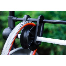 NEO WÓZEK NA WĄŻ OGRODOWY METALOWY DO 60m 1/2" +PROWADNICA WĘŻA 15-792