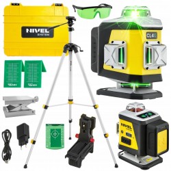 NIVEL SYSTEM LASER KRZYŻOWY 4D ZIELONY CL4G WALIZKA +AKCESOR STATYW SJJM1EX