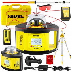 NIVEL SYSTEM NIWELATOR LASER OBROTOWY CZERWONY DIGITAL NL540R + SJJ32 LS24