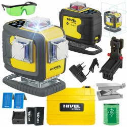 NIVEL SYSTEM LASER KRZYŻOWY 4D NIEBIESKI Bluetooth AKCESORIA WALIZKA CL4D-B