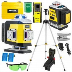 NIVEL SYSTEM LASER KRZYŻOWY 4D NIEBIESKI CL4B WALIZKA +STATYW SJJM1EX CLS4