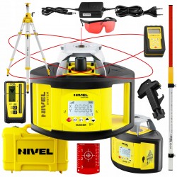 NIVEL SYSTEM NIWELATOR LASER OBROTOWY CZERWONY DIGITAL NL540R + SJJ32 LS24