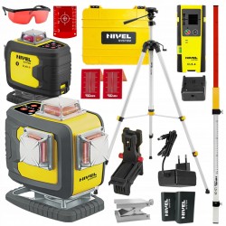 NIVEL SYSTEM LASER KRZYŻOWY 4D CZERWONY CL4D-R WALIZKA + SJJM1EX CLS4 LS24