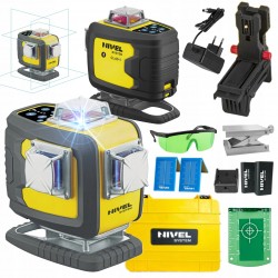 NIVEL SYSTEM LASER KRZYŻOWY 4D NIEBIESKI Bluetooth AKCESORIA WALIZKA CL4D-B