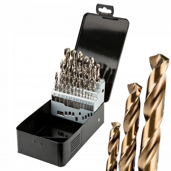 GRAPHITE ZESTAW 25 SZT. WIERTŁA DO METALU HSS-CO 1.0-13.0 MM WALIZKA 57H090 GRAPHITE ZESTAW 25 SZT. WIERTŁA DO METALU HSS-CO 1.0-13.0 MM WALIZKA 57H090