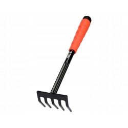 YATO GRABKI MAŁE GRABIE OGRODOWE OGRODNICZE STALOWE 32.5cm RĘKOJEŚĆ YT-8866