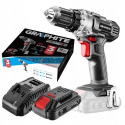 GRAPHITE WIERTARKO-WKRĘTARKA 2Ah AKUMULATOR E+ 18V UCHWYT 10mm 58G000-SET1