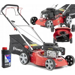 F STALOWA KOSIARKA SPALINOWA DO TRAWY Z NAPĘDEM LONCIN 4KM 46cm 60L+ OLEJ