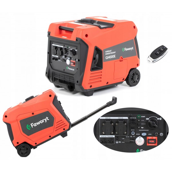 AGREGAT GENERATOR ELEKTROSTART INWERTEROWY PRĄDOTWÓRCZY 4000W 230V PILOT