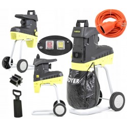 ROZDRABNIACZ ELEKTRYCZNY RĘBAK DO GAŁĘZI TURBO 2600W FREZOWY 45MM R600 +P