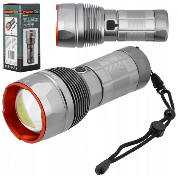 LATARKA AKUMULATOROWA LED 210W 14000LM 5 TRYBÓW ŚWIECENIA ALUMINIOWA 88558 LATARKA AKUMULATOROWA LED 210W 14000LM 5 TRYBÓW ŚWIECENIA ALUMINIOWA 88558