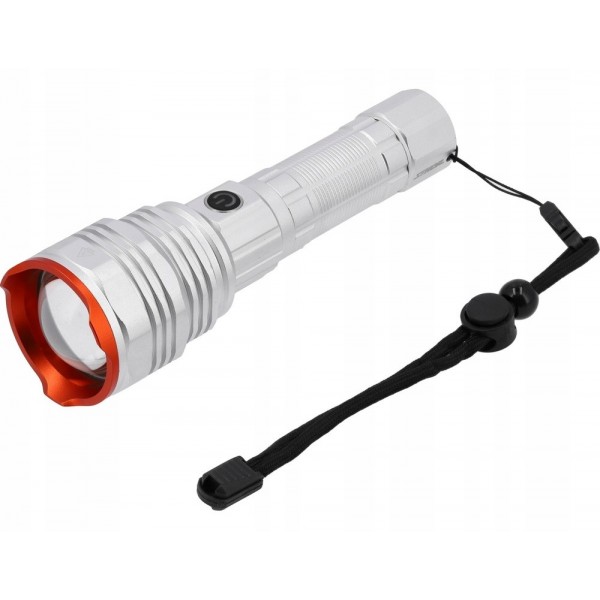 LATARKA KLASYCZNA AKUMULATOROWA 50W 4500LM 4-TRYBY LED ALUMINIUM 88556