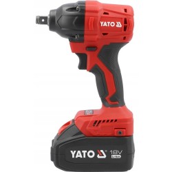 YATO KLUCZ UDAROWY AKUMULATOROWY BEZSZCZOTKOWY 18V 350NM + 2x4Ah +NASADKA