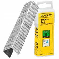 STANLEY ZSZYWKI G 6 MM / 1000 SZT. ZE STALI NIERDZEWNEJ FatMax TRA704SST-0