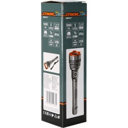 LATARKA AKUMULATOROWA POWER LED 180W 10000LM 5TRYBÓW ALUMIN. OBUDOWA 88557