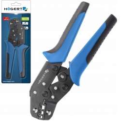 HOEGERT ZACISKARKA DO KOŃCÓWEK TELEFONICZNYCH 6P 8P RJ45 137MM SK5 HT1P162