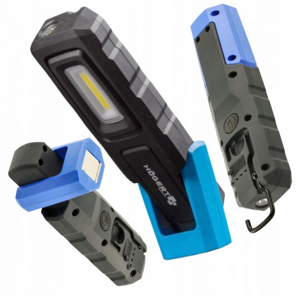 HOGERT LAMPA WARSZTATOWA 400LM MAGNES AKUMULATOROWA 3,7V USB-C HT1E483 HOGERT LAMPA WARSZTATOWA 400LM MAGNES AKUMULATOROWA 3,7V USB-C HT1E483