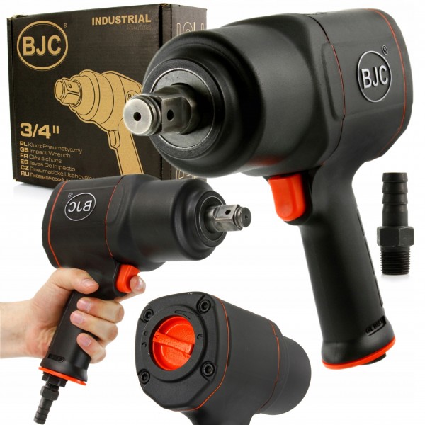 BJC UDAROWY KLUCZ PNEUMATYCZNY DO KÓŁ 3/4" MOCNY 6-8 BAR BJC-205 M80513 BJC UDAROWY KLUCZ PNEUMATYCZNY DO KÓŁ 3/4" MOCNY 6-8 BAR BJC-205 M80513