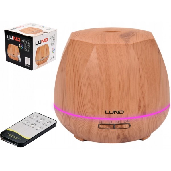 LUND DYFUZOR ZAPACHOWY NAWILŻACZ AROMATERAPIA 500ml LED + PILOT 66903