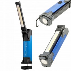 HOGERT LAMPA WARSZTATOWA 800LM OBROTOWA AKUMULATOROWA 3,65V USB-C HT1E482