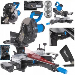 GEKO UKOŚNICA Z POSUWEM PRZECINARKA PIŁA UKOSOWA 2000W 255mm + LASER G80821