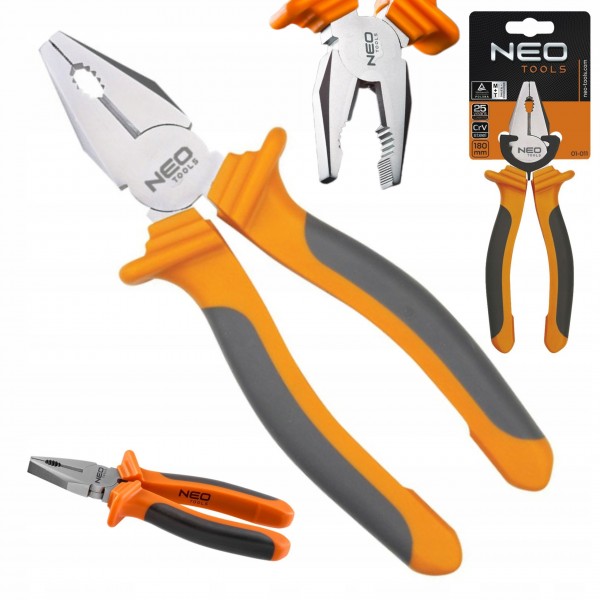 NEO 01-011 Szczypce uniwersalne kombinerki 180mm NEO 01-011 Szczypce uniwersalne kombinerki 180mm