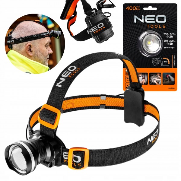 NEO CZOŁÓWKA LATARKA CZOŁOWA LED CREE R5 5W 400lm 3XAAA 3 TRYBY 99-200 NEO CZOŁÓWKA LATARKA CZOŁOWA LED CREE R5 5W 400lm 3XAAA 3 TRYBY 99-200