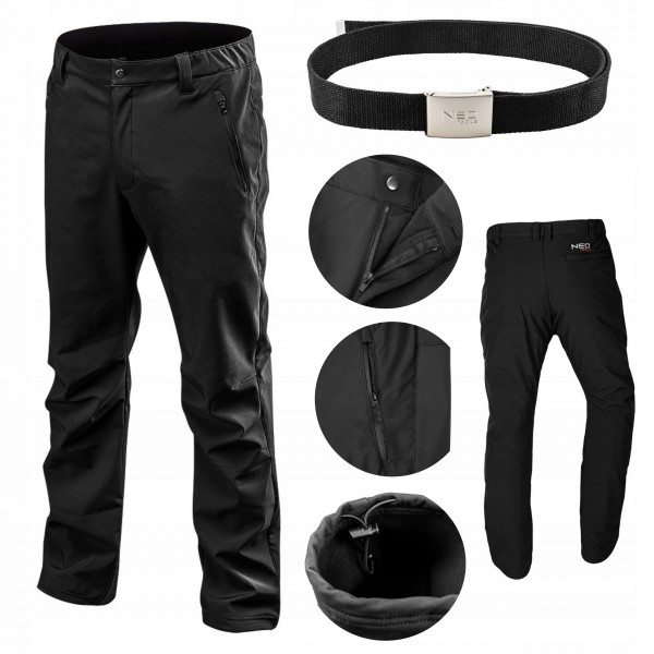 SPODNIE ROBOCZE DO PASA SOFTSHELL r. M NEO +PASEK SPODNIE ROBOCZE DO PASA SOFTSHELL r. M NEO +PASEK