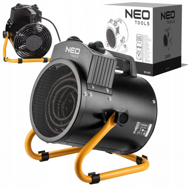 NEO NAGRZEWNICA ELEKTRYCZNA GRZEJNIK REGULACJA FARELKA PIECYK 2kW 2000W NEO NAGRZEWNICA ELEKTRYCZNA GRZEJNIK REGULACJA FARELKA PIECYK 2kW 2000W