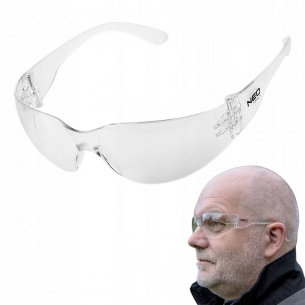 NEO OKULARY OCHRONNE BIALE SOCZEWKI KLASA F ODPORNE OCHRONA UV 97-502 NEO OKULARY OCHRONNE BIALE SOCZEWKI KLASA F ODPORNE OCHRONA UV 97-502