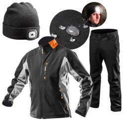 NEO SPODNIE SOFTSHELL ROBOCZY CZAPKA BHP, roz. M