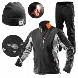 NEO SPODNIE SOFTSHELL ROBOCZY CZAPKA BHP, roz. XXL