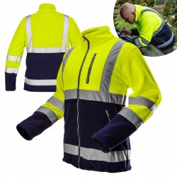 NEO BLUZA POLAR KURTKA ROBOCZA ODBLASKOWA ŻÓŁTA OSTRZEGAWCZA BHP 81-740-XL